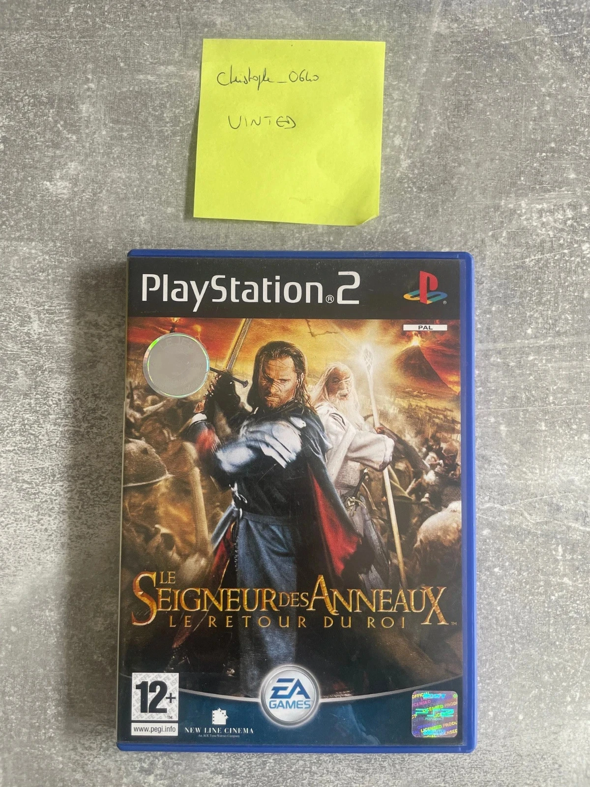 Jeu Le seigneur des anneaux, le retour du roi pour Sony PS2 / playstation 2 en français.